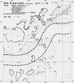 一都三県漁海況速報、関東・東海海況速報(2011/01/28)