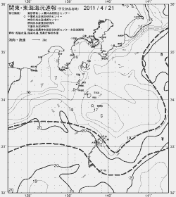 一都三県漁海況速報、関東・東海海況速報(2011/04/21)