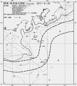 一都三県漁海況速報、関東・東海海況速報(2011/09/25)