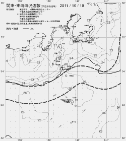 一都三県漁海況速報、関東・東海海況速報(2011/10/18)