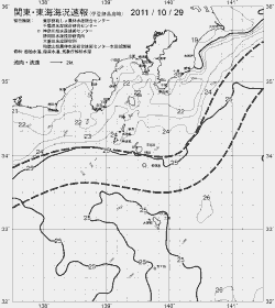 一都三県漁海況速報、関東・東海海況速報(2011/10/29)