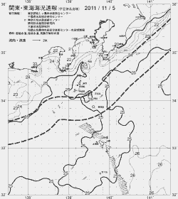 一都三県漁海況速報、関東・東海海況速報(2011/11/05)