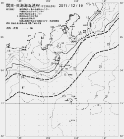一都三県漁海況速報、関東・東海海況速報(2011/12/19)