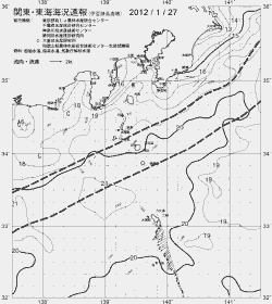 一都三県漁海況速報、関東・東海海況速報(2012/01/27)