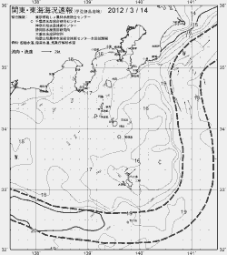 一都三県漁海況速報、関東・東海海況速報(2012/03/14)