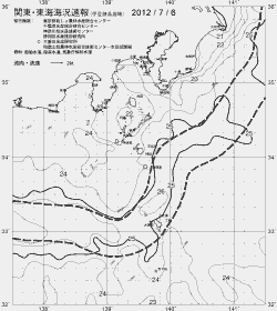 一都三県漁海況速報、関東・東海海況速報(2012/07/06)