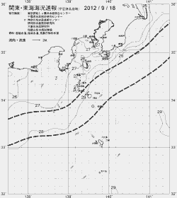 一都三県漁海況速報、関東・東海海況速報(2012/09/18)