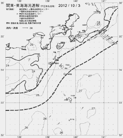 一都三県漁海況速報、関東・東海海況速報(2012/10/03)