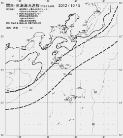 一都三県漁海況速報、関東・東海海況速報(2012/10/05)