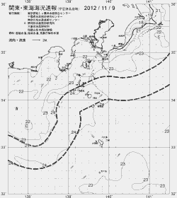 一都三県漁海況速報、関東・東海海況速報(2012/11/09)