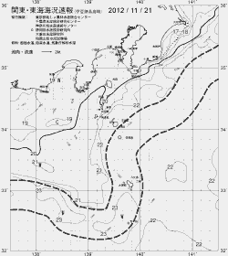 一都三県漁海況速報、関東・東海海況速報(2012/11/21)