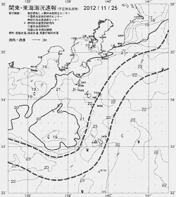 一都三県漁海況速報、関東・東海海況速報(2012/11/25)