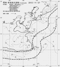一都三県漁海況速報、関東・東海海況速報(2012/11/27)