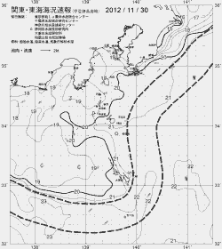 一都三県漁海況速報、関東・東海海況速報(2012/11/30)
