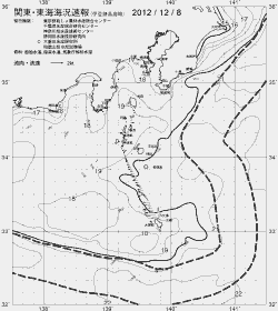 一都三県漁海況速報、関東・東海海況速報(2012/12/08)