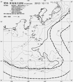 一都三県漁海況速報、関東・東海海況速報(2012/12/11)
