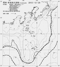 一都三県漁海況速報、関東・東海海況速報(2012/12/20)