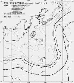 一都三県漁海況速報、関東・東海海況速報(2013/01/03)