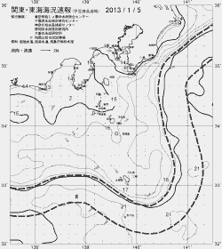 一都三県漁海況速報、関東・東海海況速報(2013/01/05)