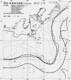 一都三県漁海況速報、関東・東海海況速報(2013/01/06)