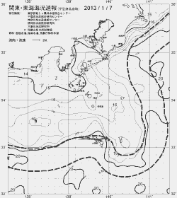 一都三県漁海況速報、関東・東海海況速報(2013/01/07)