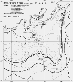 一都三県漁海況速報、関東・東海海況速報(2013/01/09)