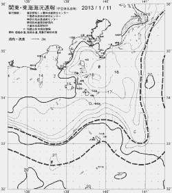 一都三県漁海況速報、関東・東海海況速報(2013/01/11)