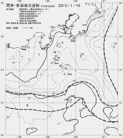一都三県漁海況速報、関東・東海海況速報(2013/01/15)