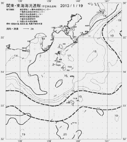 一都三県漁海況速報、関東・東海海況速報(2013/01/19)