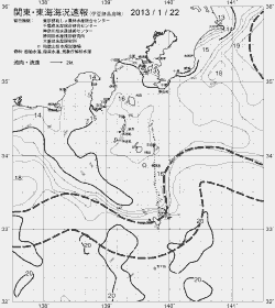 一都三県漁海況速報、関東・東海海況速報(2013/01/22)