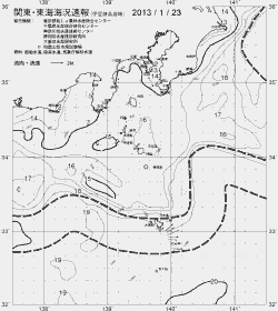 一都三県漁海況速報、関東・東海海況速報(2013/01/23)