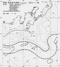 一都三県漁海況速報、関東・東海海況速報(2013/01/26)