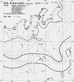 一都三県漁海況速報、関東・東海海況速報(2013/01/27)