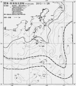 一都三県漁海況速報、関東・東海海況速報(2013/01/28)