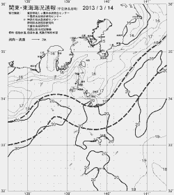 一都三県漁海況速報、関東・東海海況速報(2013/03/14)