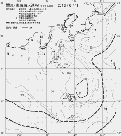 一都三県漁海況速報、関東・東海海況速報(2013/06/11)