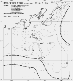 一都三県漁海況速報、関東・東海海況速報(2013/06/29)