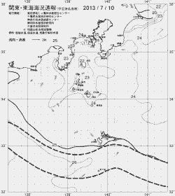一都三県漁海況速報、関東・東海海況速報(2013/07/10)