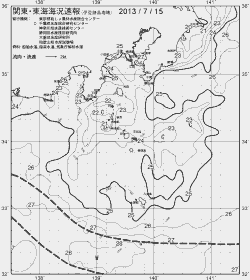 一都三県漁海況速報、関東・東海海況速報(2013/07/15)