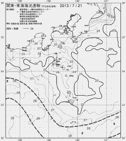 一都三県漁海況速報、関東・東海海況速報(2013/07/21)