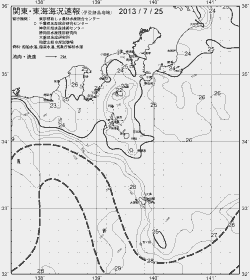 一都三県漁海況速報、関東・東海海況速報(2013/07/25)