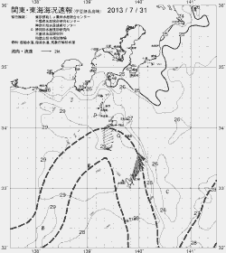 一都三県漁海況速報、関東・東海海況速報(2013/07/31)