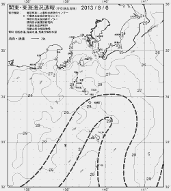 一都三県漁海況速報、関東・東海海況速報(2013/08/06)