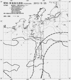 一都三県漁海況速報、関東・東海海況速報(2013/08/25)