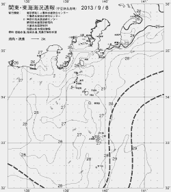 一都三県漁海況速報、関東・東海海況速報(2013/09/06)