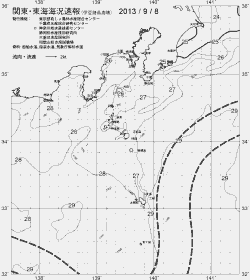 一都三県漁海況速報、関東・東海海況速報(2013/09/08)