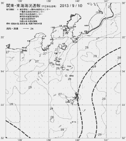 一都三県漁海況速報、関東・東海海況速報(2013/09/10)