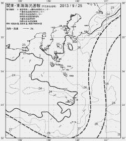 一都三県漁海況速報、関東・東海海況速報(2013/09/25)