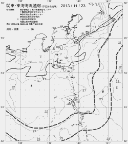 一都三県漁海況速報、関東・東海海況速報(2013/11/23)