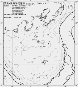 一都三県漁海況速報、関東・東海海況速報(2014/01/03)